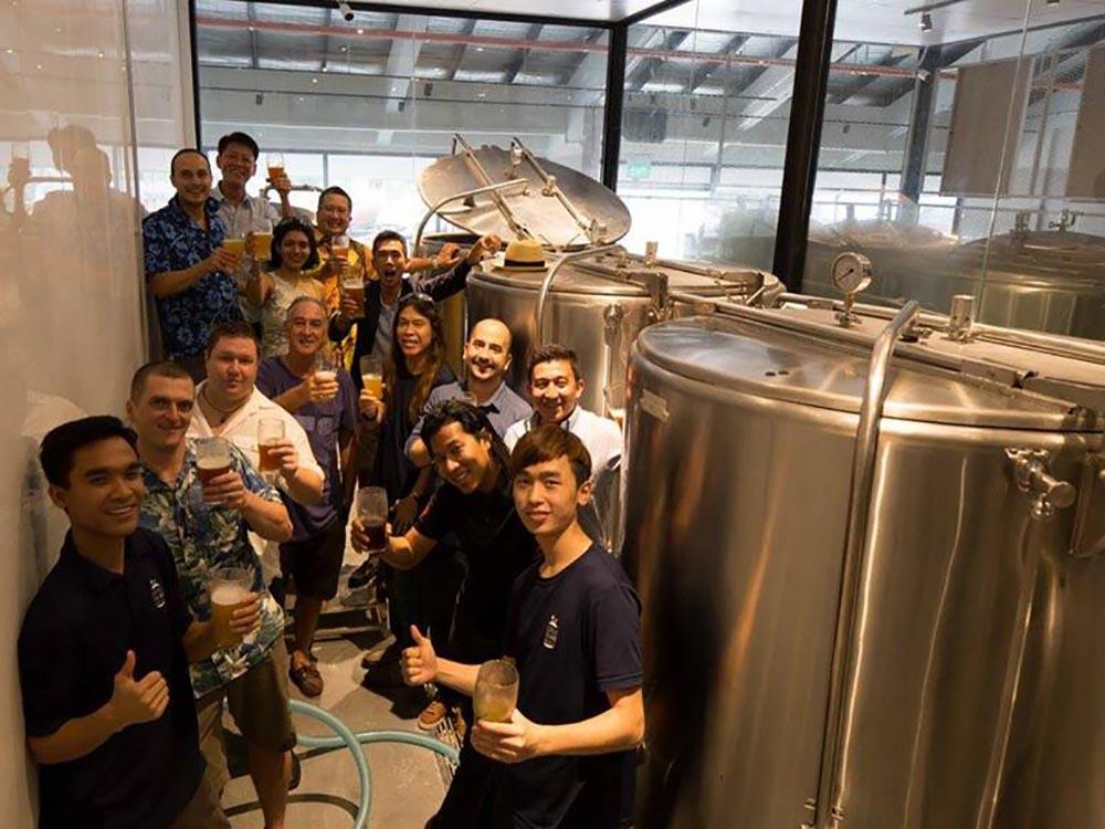 <b>Little Island Brewery in Asia--1000l brewery in Singapore</b>